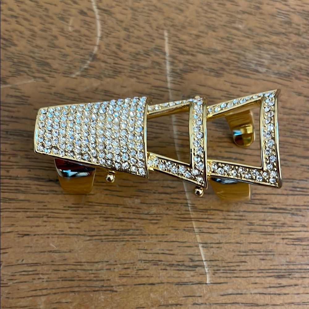 CC Skye Crystal Rhinestone Flexible Ring Size 6ish - Picture 2 of 5
